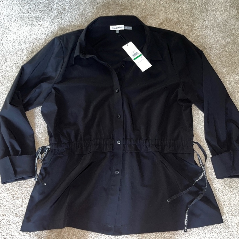 Calvin Klein black lightweight jacket NEW large
